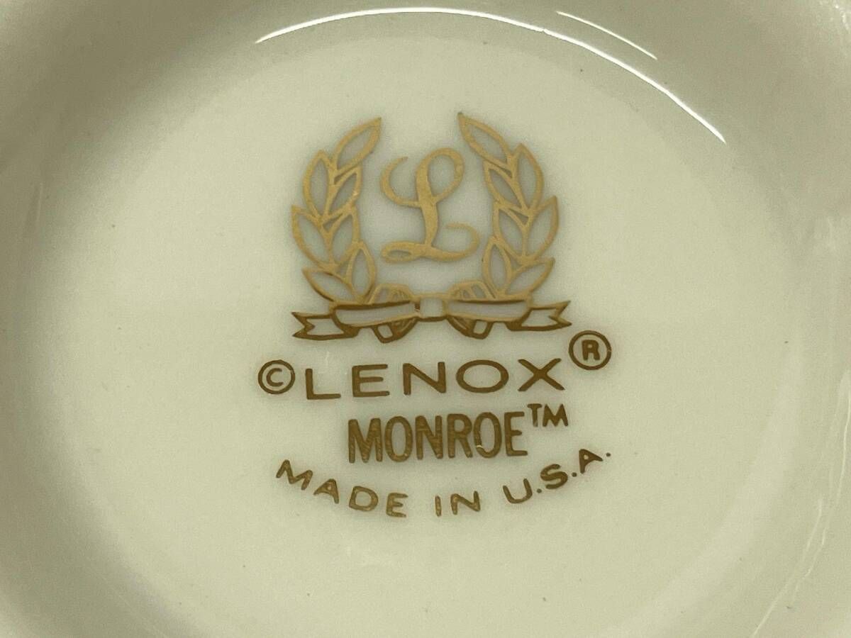 食器 Lenox  Monroe LENOX レノックス カップ&ソーサー モンロー 2セット カップ口径:約8cm