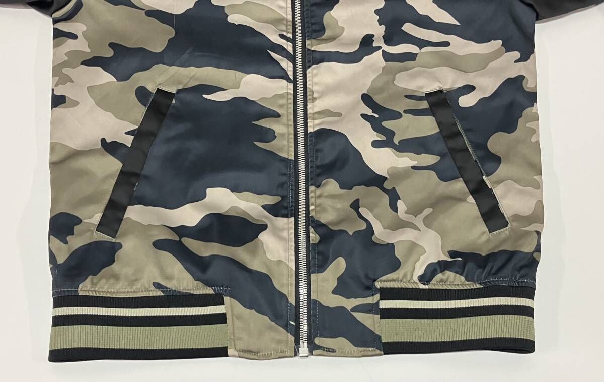 【ヤス】ZARA ザラ✨️スカジャン　虎刺繍　ブルゾン　迷彩　カモフラ　トラ ZARA ザラ ザラ スカジャン 虎刺繍 ブルゾン 迷彩 カモフラ トラ