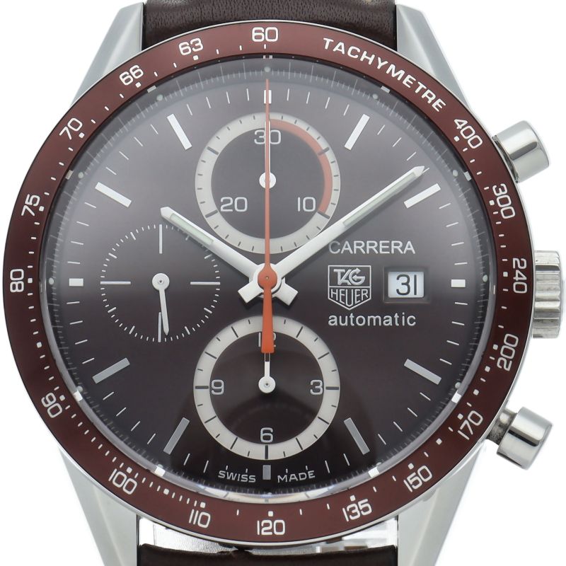 タグ・ホイヤー カレラ キャリバー16 クロノグラフ ブラウン CV2013