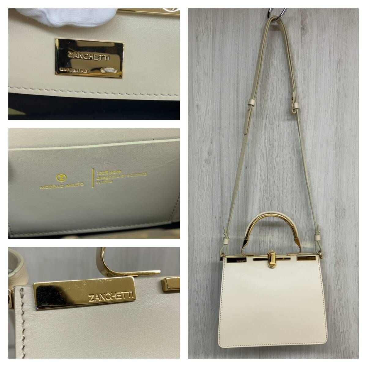 ZANCHETTI ザンケッティSQUARE BAG スクエアバッグ ショルダーバッグ 