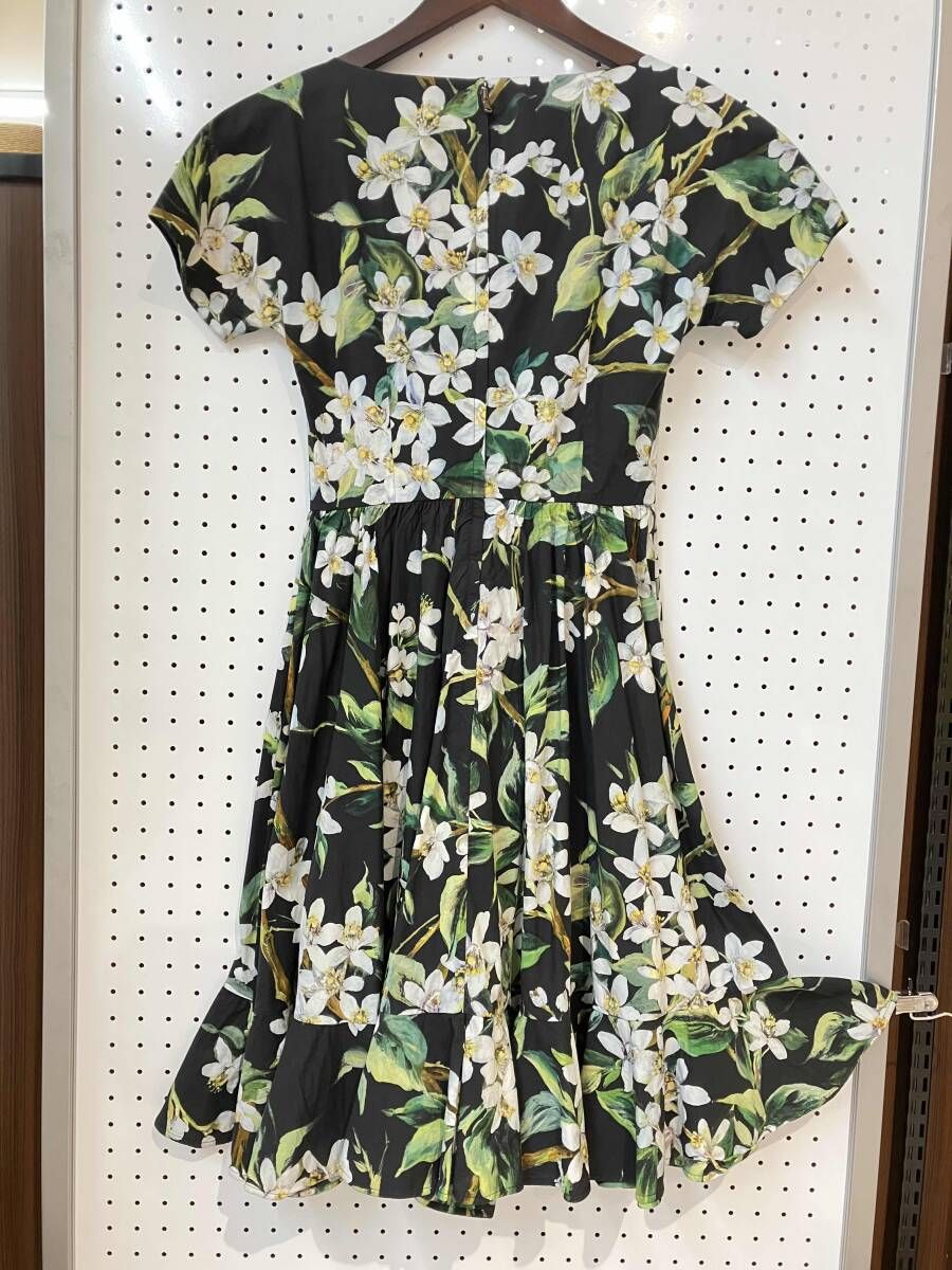 Dolce & Gabbana フラワープリント 半袖ワンピース Dolce & Gabbana フラワープリント 半袖ワンピース