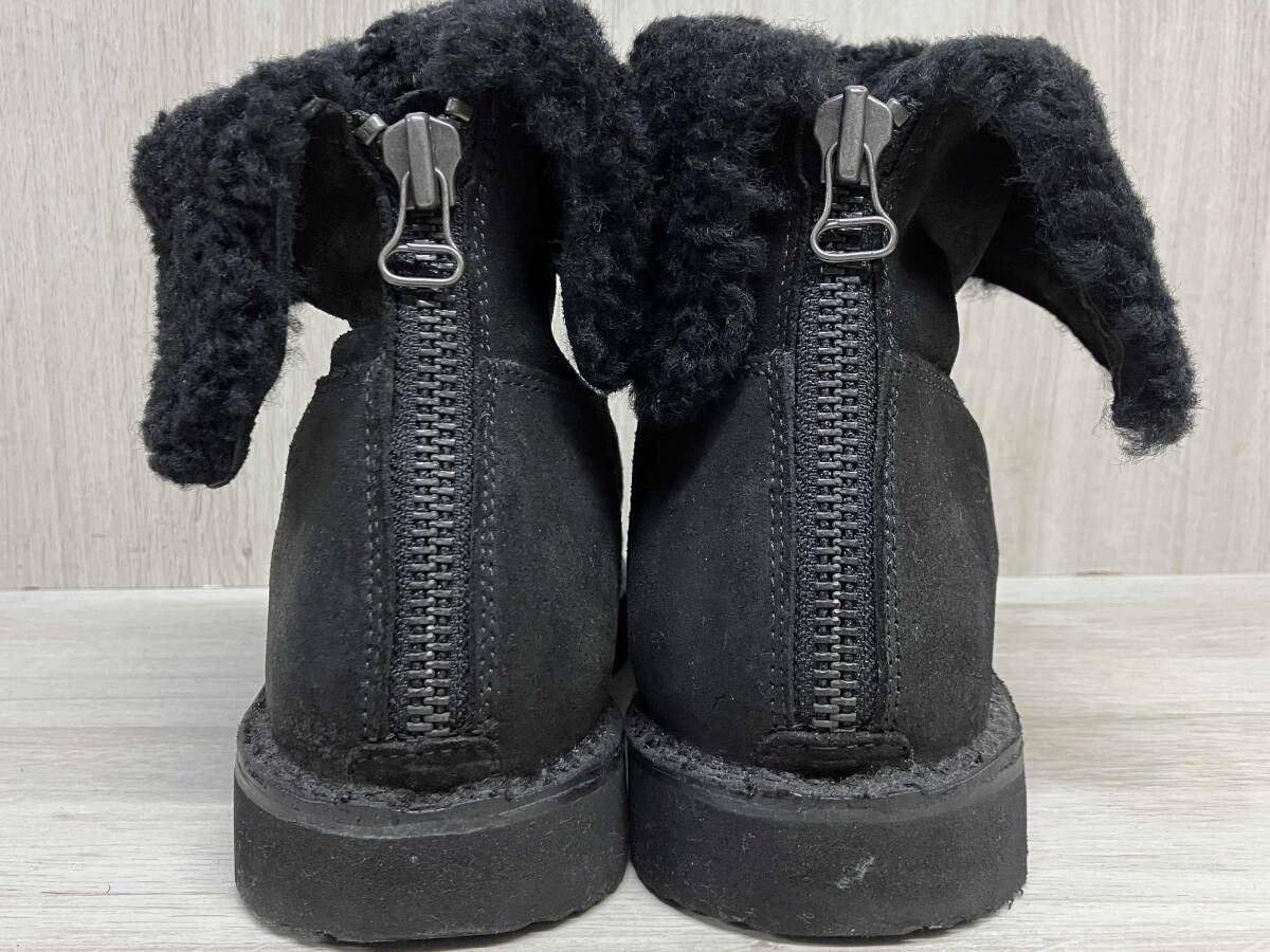 BUTTERO ブッテロ　バックジップ レザーブーツ ブラック 41 BUTTERO 本革 レザー ムートン ブーツ ブッテロ ブラック メンズ 39