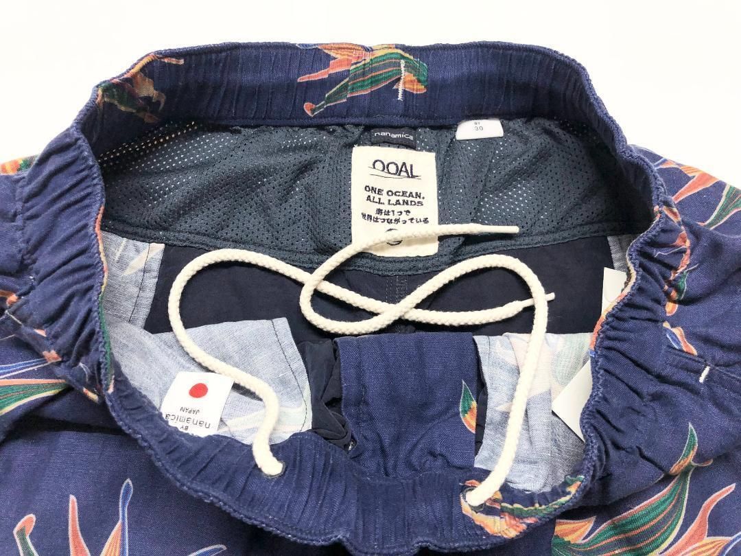 新品 未使用 nanamica（ナナミカ） アロハショーツ 30 ネイビー - メルカリ