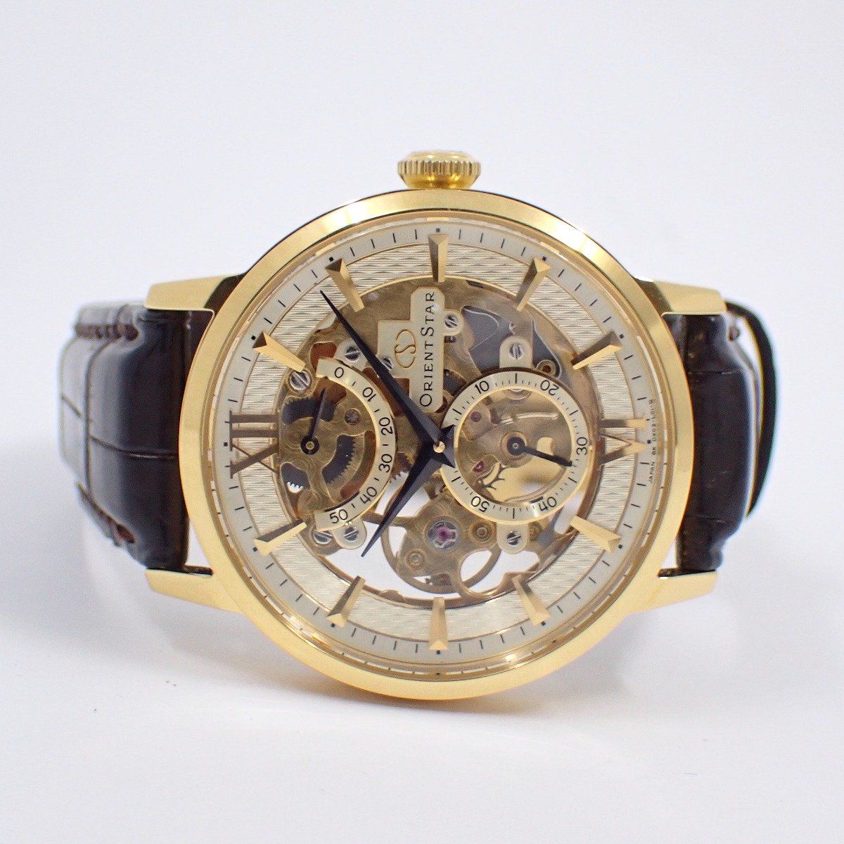 オリエントスター クラシック スケルトン 手巻き メンズ 腕時計