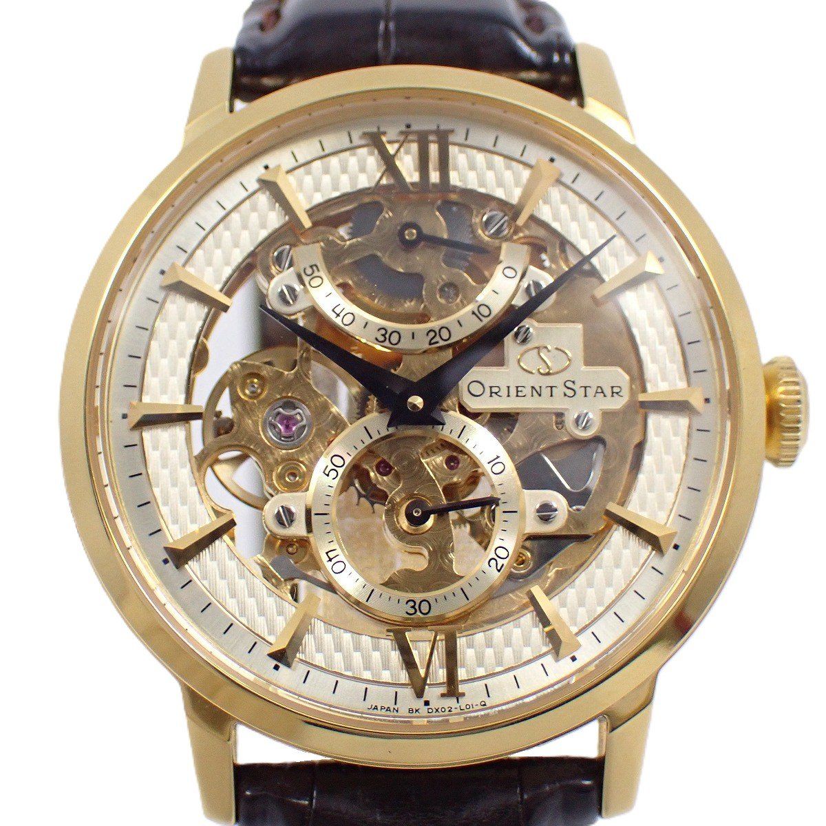 オリエントスター　フルスケルトン　美品　手巻き　メンズ　腕時計　ベルト3種類付き オリエントスター クラシック スケルトン 手巻き メンズ 腕時計