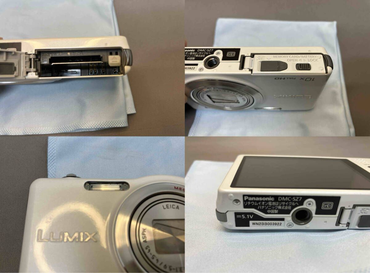 動作確認済 箱・説明書なし Panasonic DMC-SZ7-W LUMIX DMC-SZ7