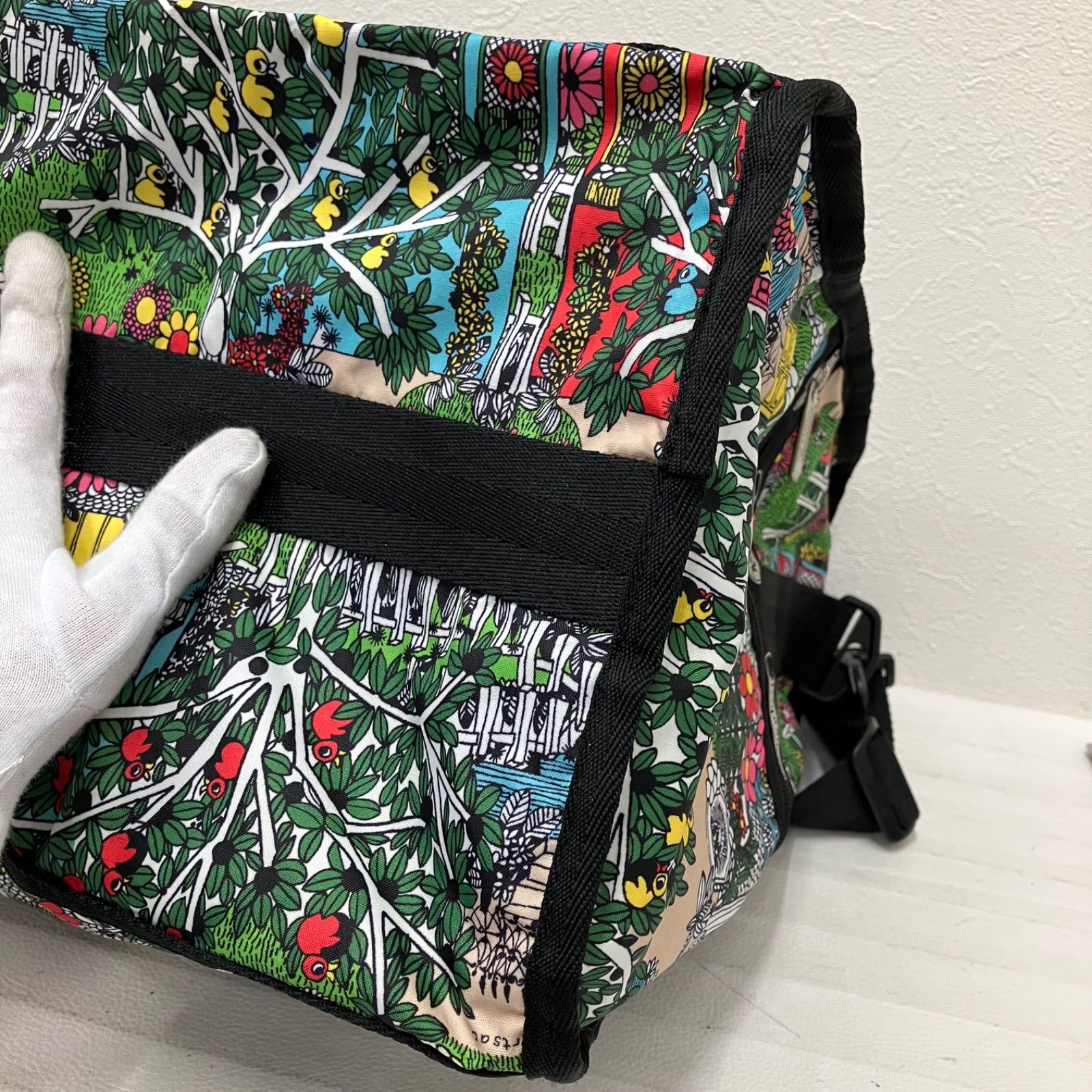 FEKETE SUEDE 2WAY RIBBON BOSTON BAG