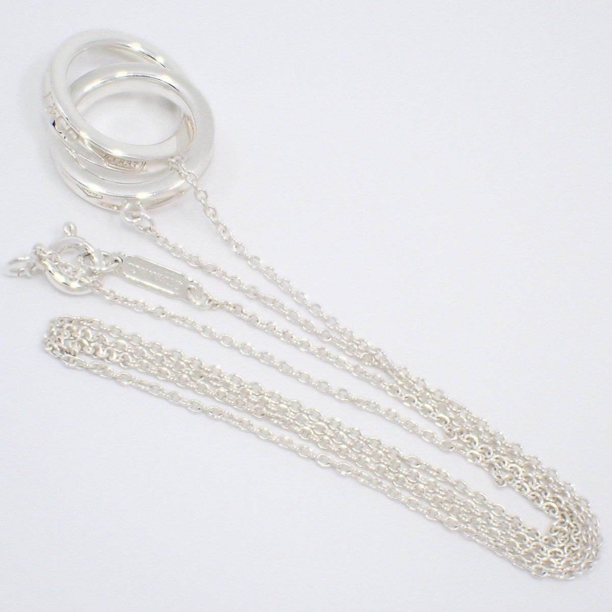 ♥cr463-825 ティファニー 1837インターロッキングサークル シルバー TIFFANY&Co. ティファニー ネックレス TIFFANY＆Co. 1837 インター