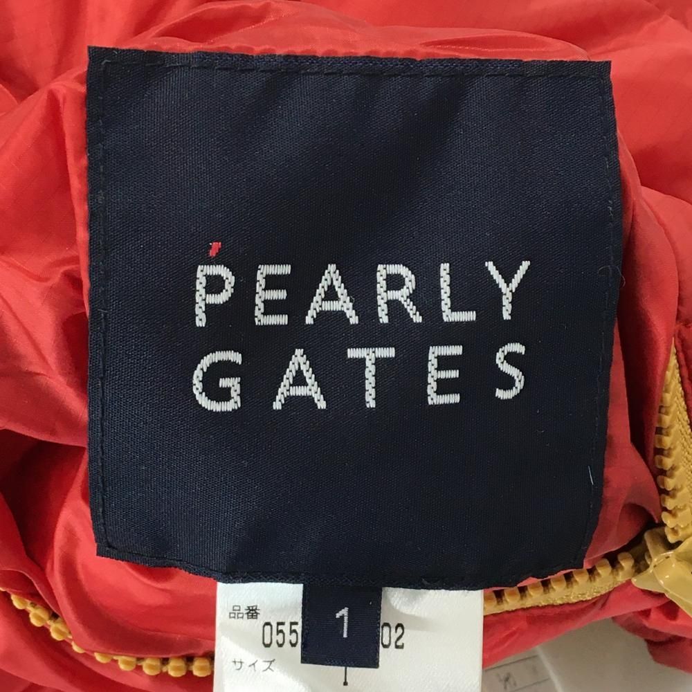 超美品】パーリーゲイツ リバーシブルダウンベスト レッド 片面