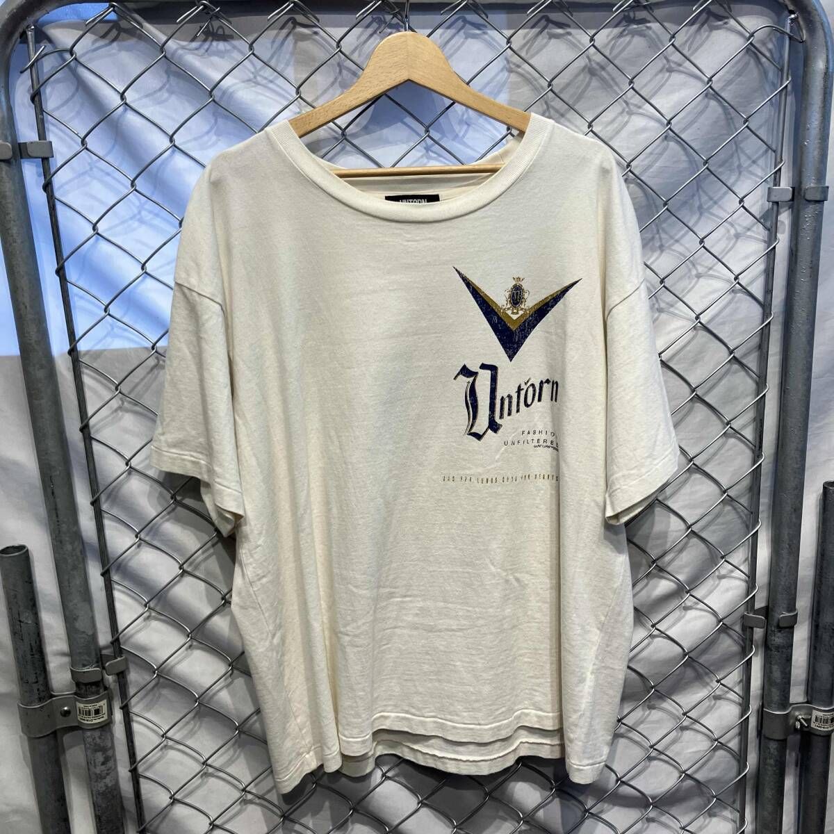 UNTORN Vntorn LOGO Tee ロゴ 半袖Tシャツ ホワイト size M 