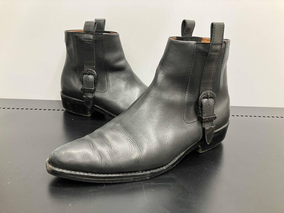 TOGA VIRILIS トーガ ビリリース サイドゴアブーツ ブラック レザー