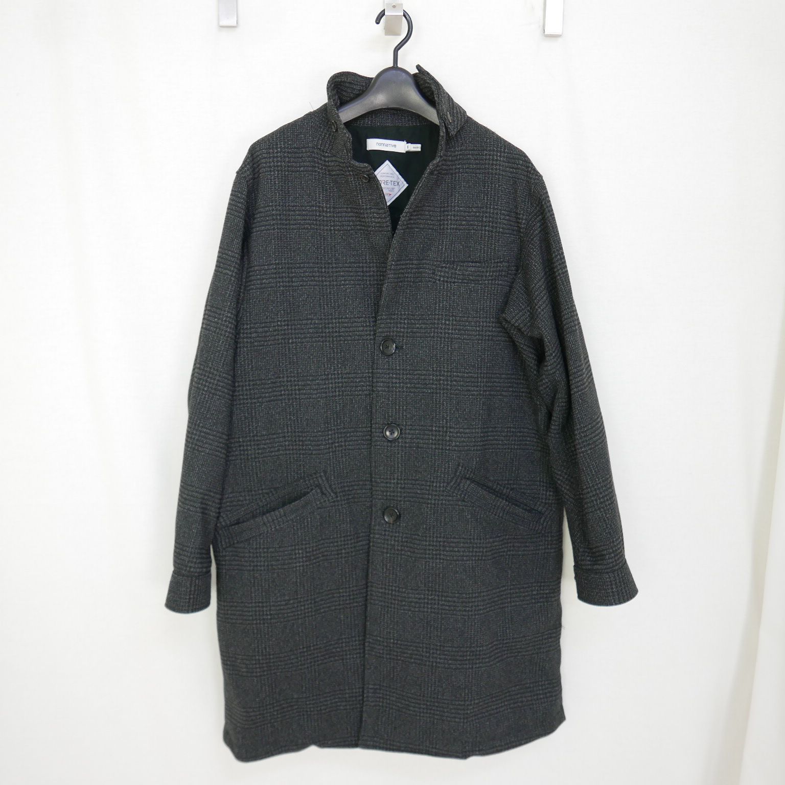 nonnative ノンネイティブ グレンチェック柄ゴアテックスコート nonnative ノンネイティブ PORTER COAT POLY TWEED GLEN PLAID WITH