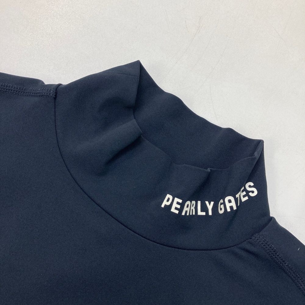 サイズ：1 PEARLY GATES パーリーゲイツ モックネック 長袖インナーT