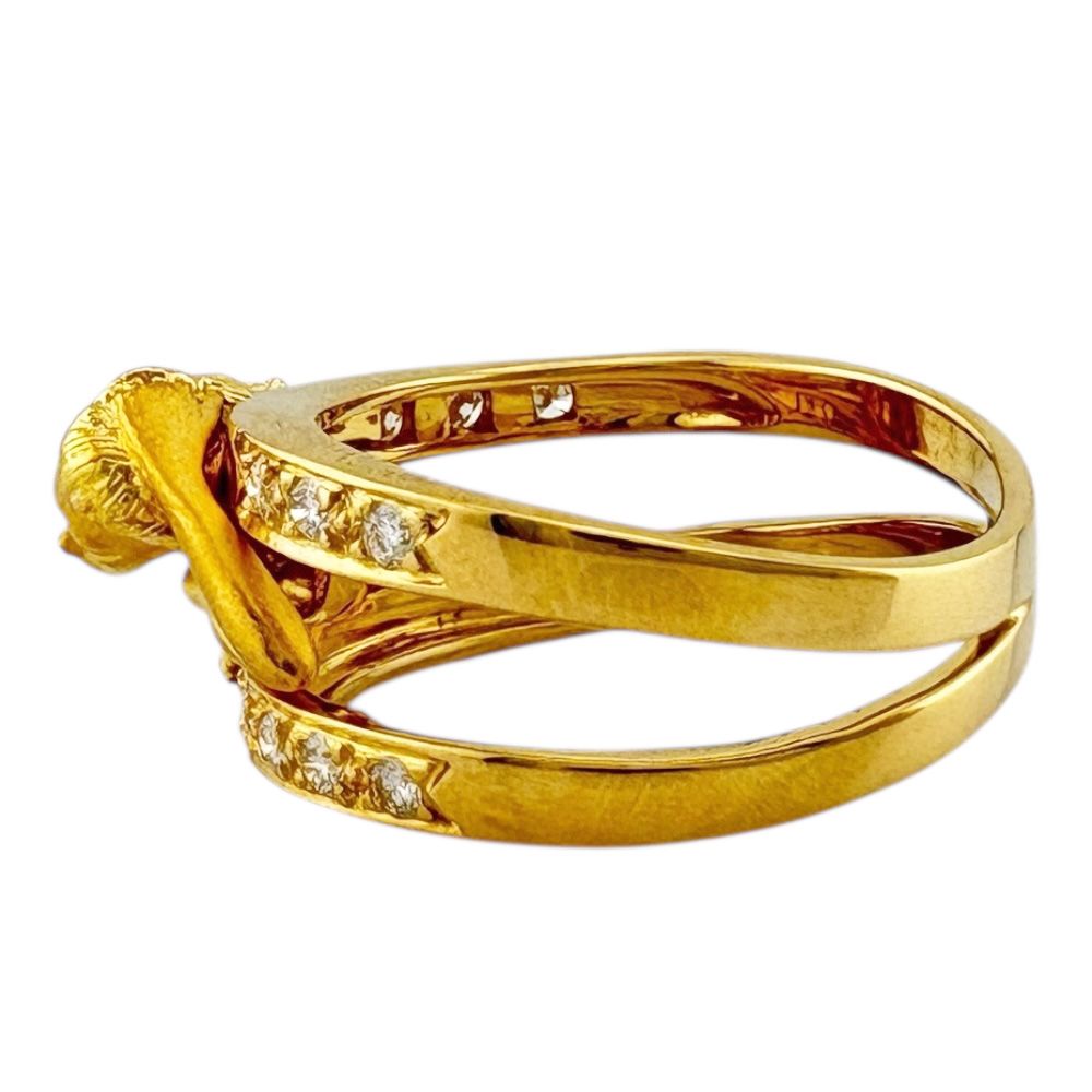 カレライカレラ リング 指輪 12号 18金 K18イエローゴールド