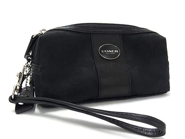 □美品□ COACH コーチ F48444 シグネチャー キャンバス マルチケース