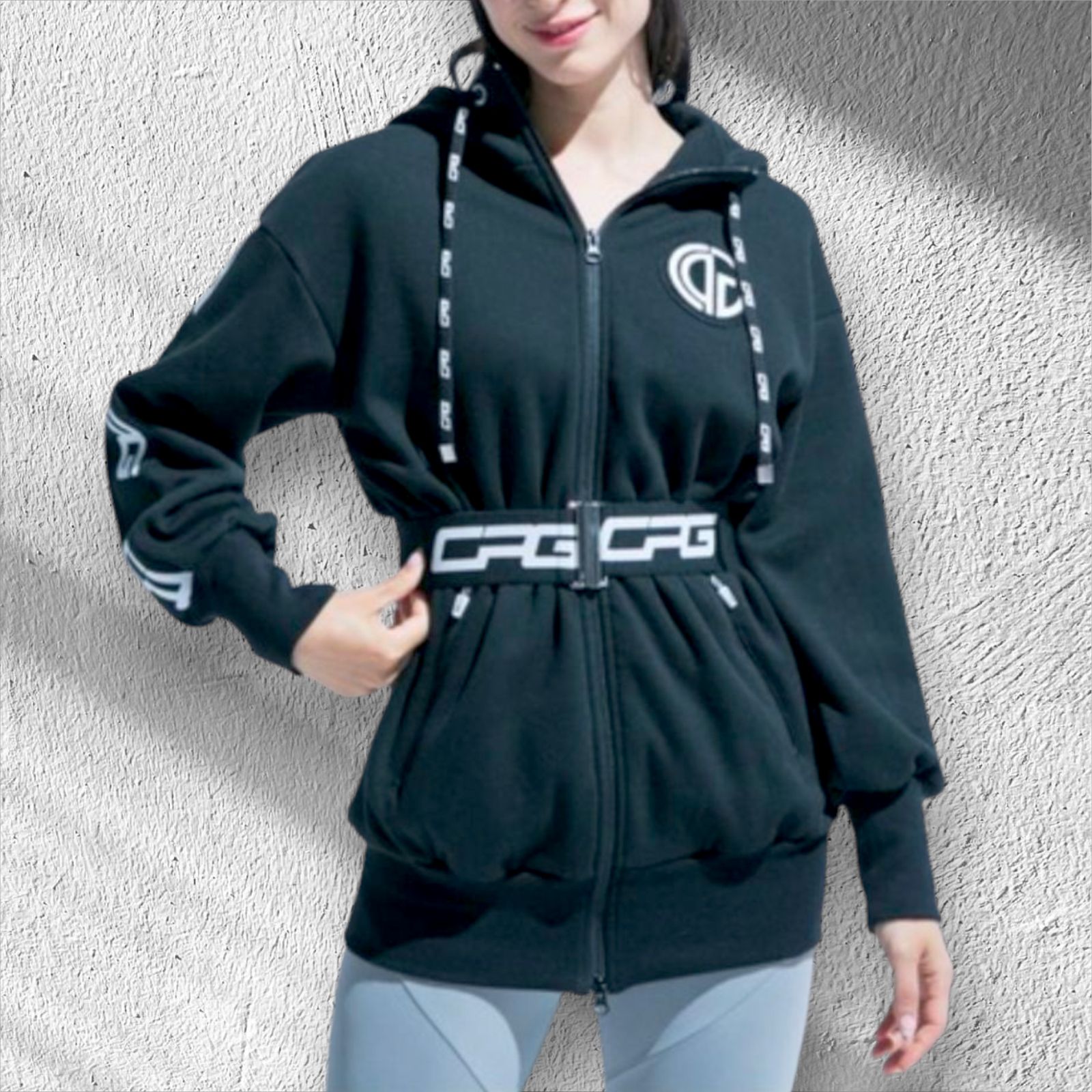 【新品】お値下げ！CPG GOLF フード付きワンピース サイズ2 新品】お値下げ！CPG GOLF フード付きワンピース サイズ2 CPG GOLF