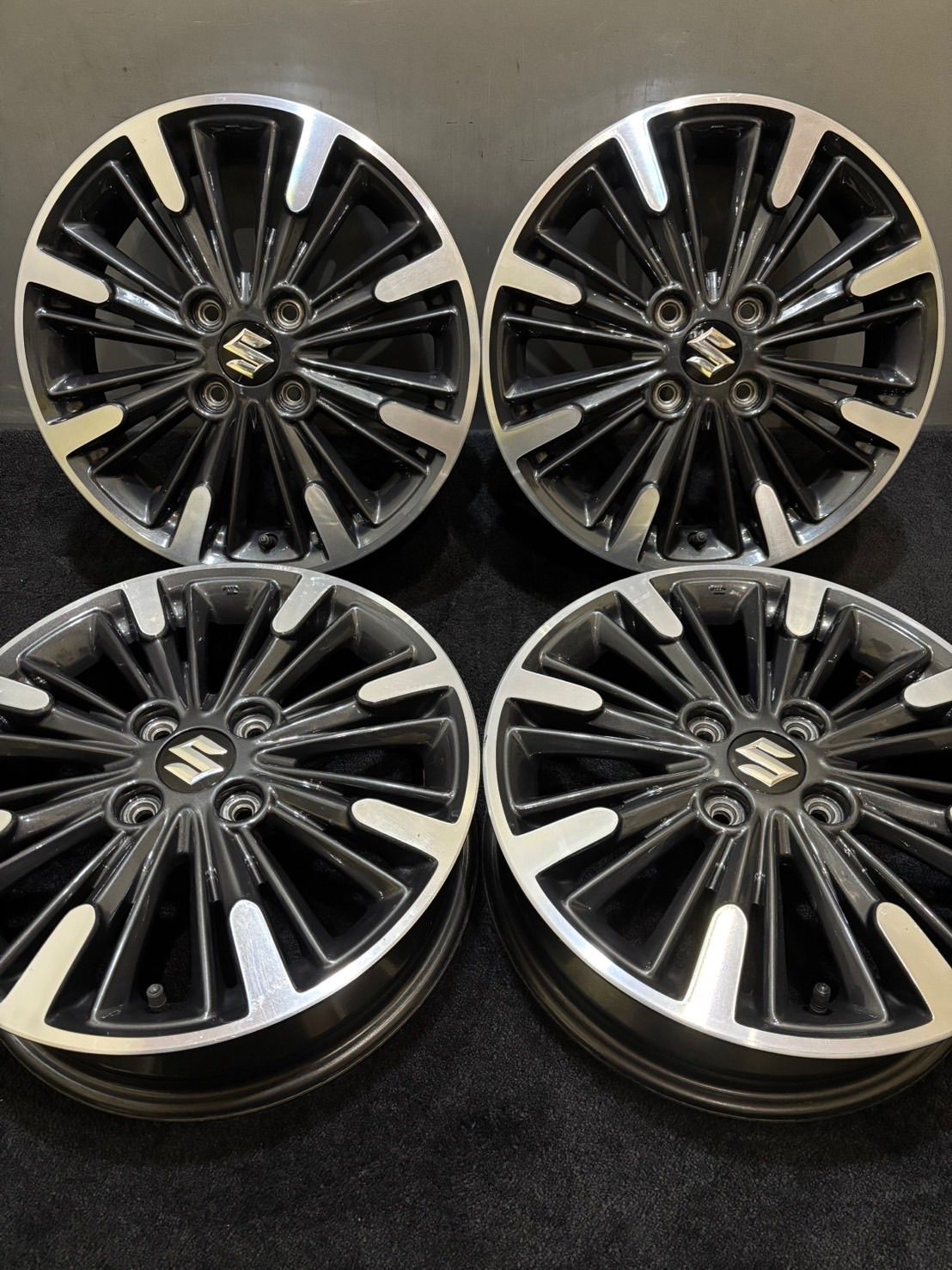 ☆スズキ スペーシア カスタム 純正 15インチ 4.5J +45 100 4H アルミ