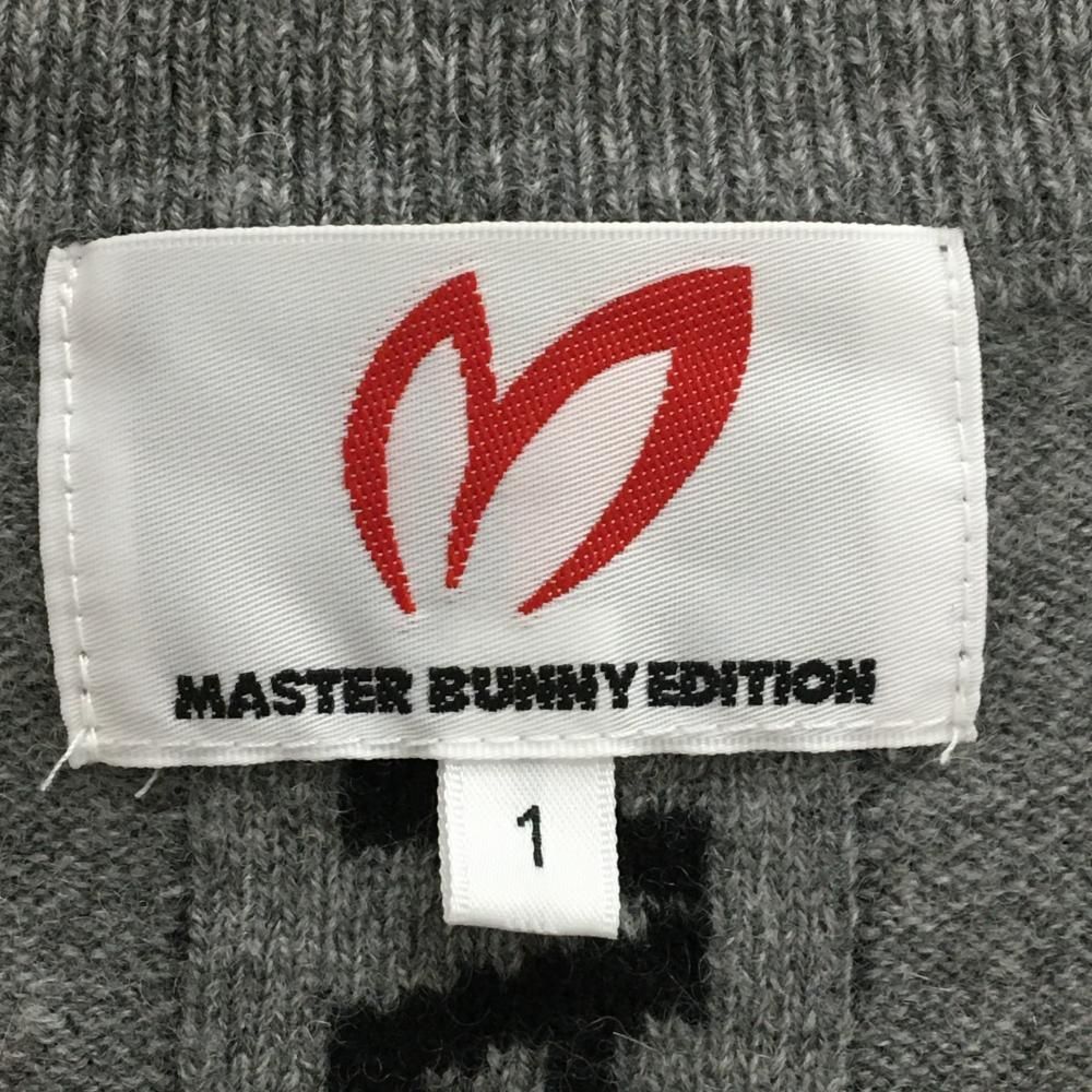 超美品】マスターバニー セーター グレー 背面ロゴライン カシミヤ混