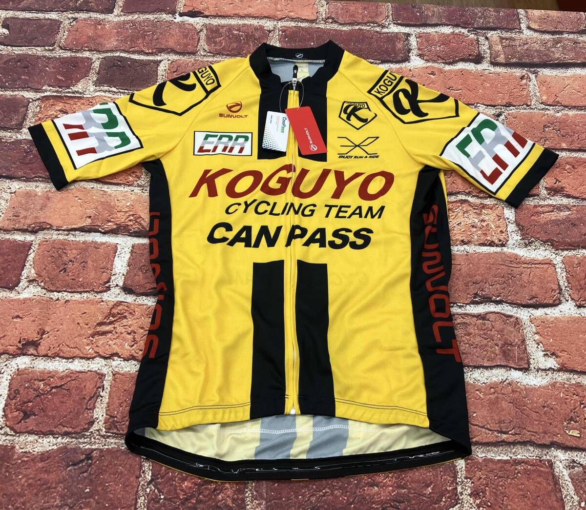 未使用品 SUNVOLT/サンボルト 自転車ウェア 半袖 メンズLサイズ イエロー