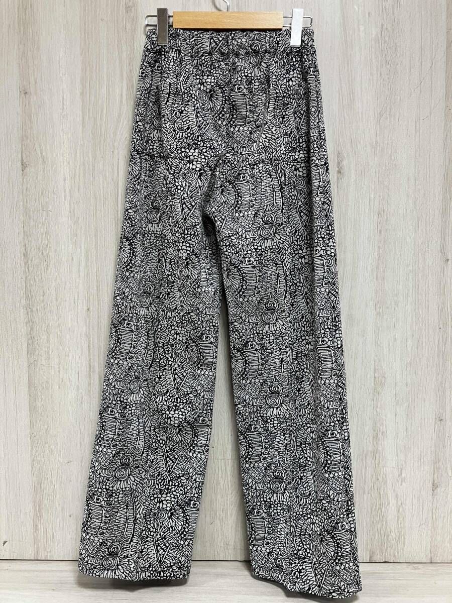 FUMIE=TANAKA/フミエタナカ/ストレートパンツ/ジャガード柄/F24S-52