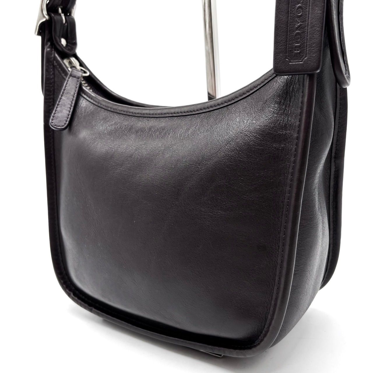 old coach オールドコーチ　エルゴ　ハンドバッグ ✨良品✨ OLD COACH ergo black leather shoulder bag unisex オールド