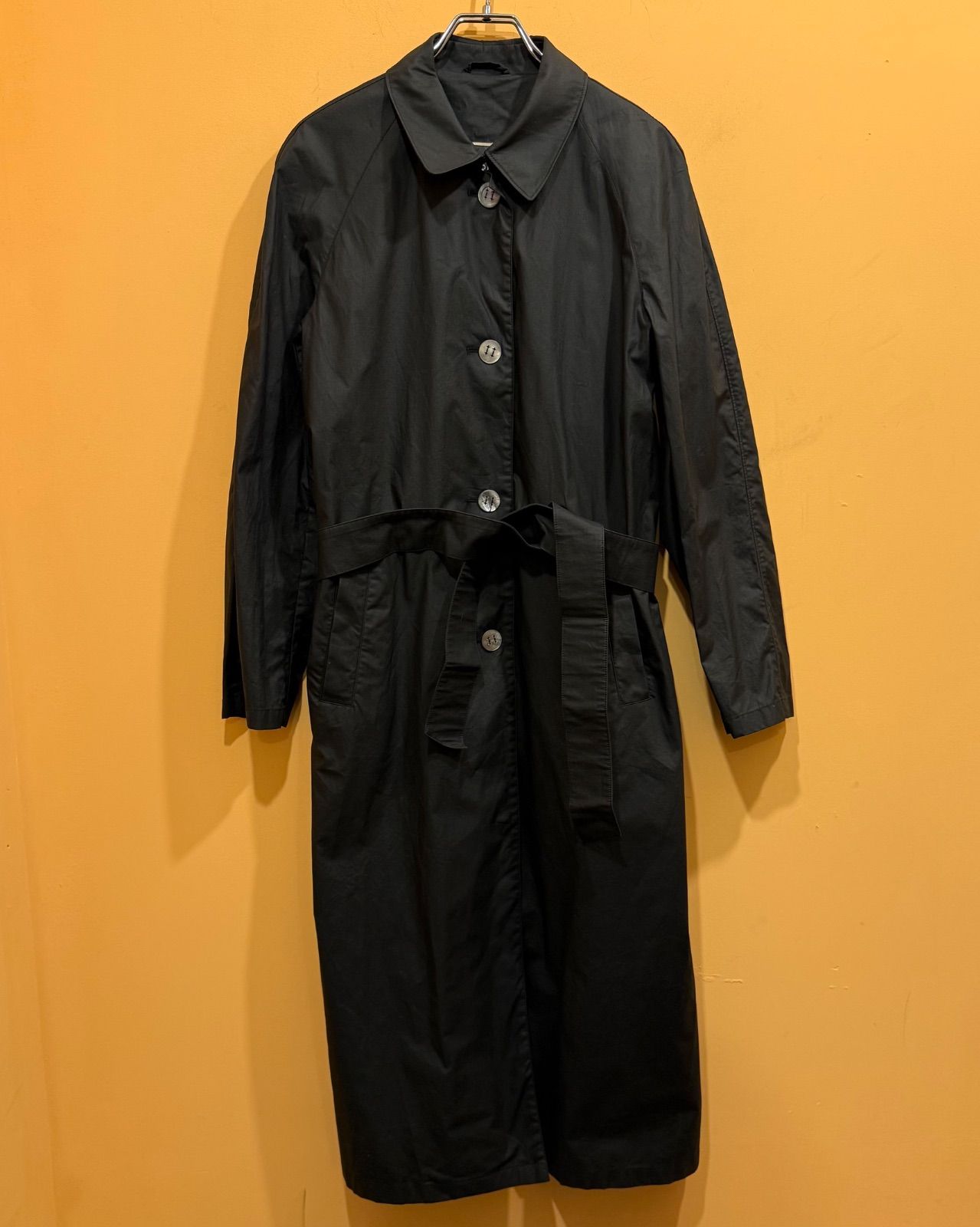 イタリア製 HERNO ステンカラーコート ベルト付き ブラック サイズ40