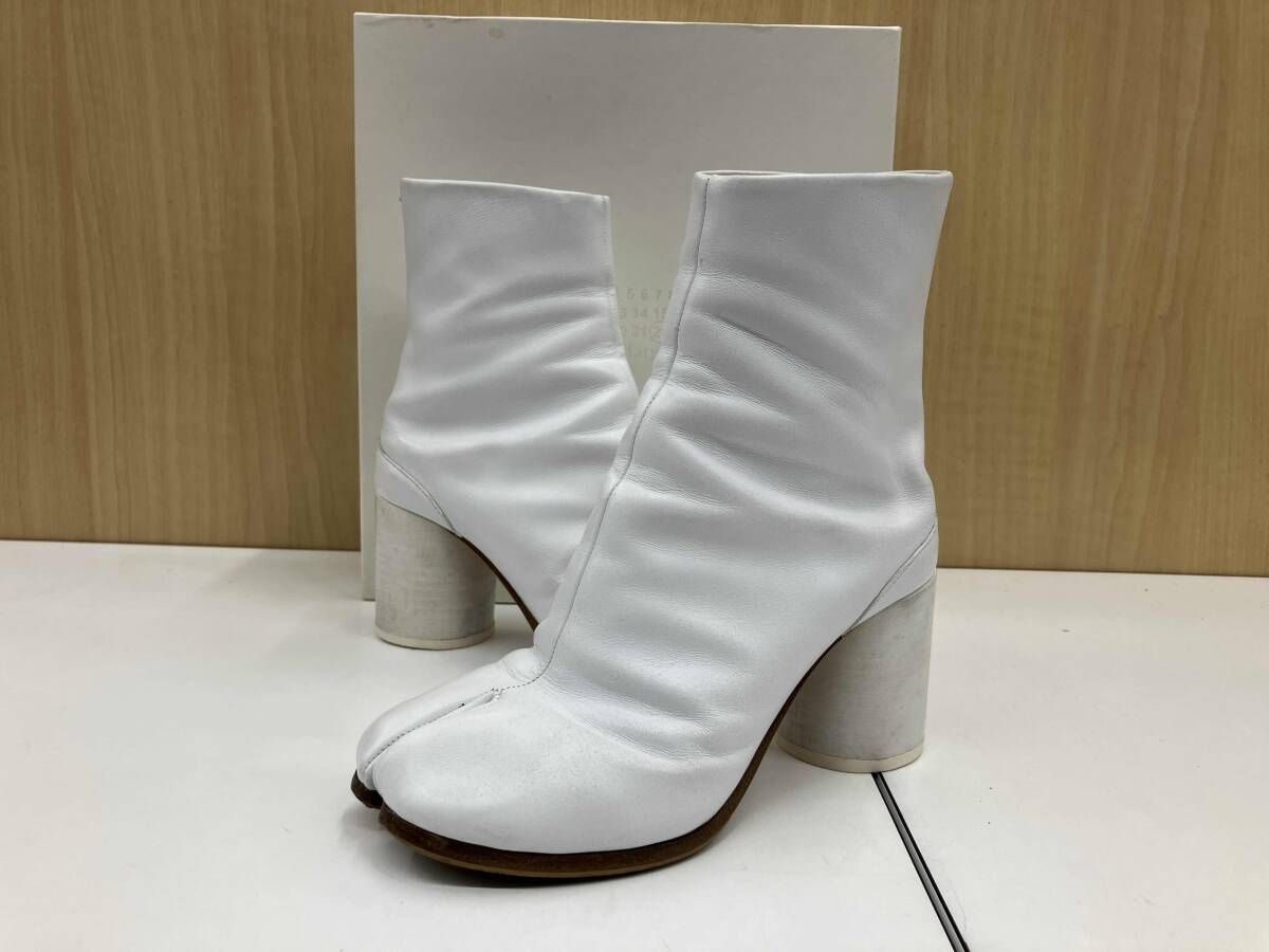 マルジェラ タビ オフホワイト 8センチヒール Maison Margiela（旧Maison Martin Margiela）（ブーツ ・ ホワイト