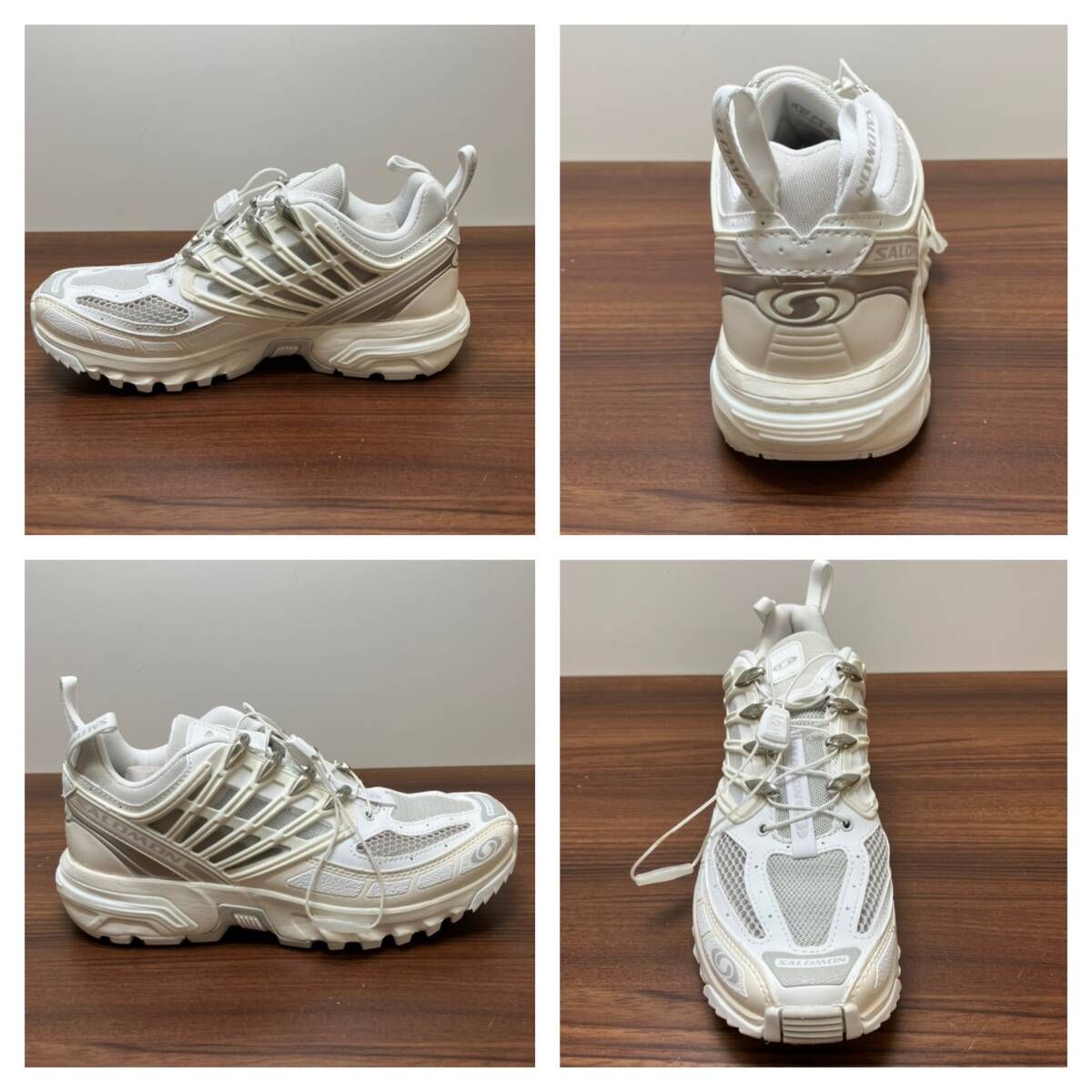 ☆SALOMON サロモン ACS PRO 471799 スニーカー24cm ホワイト 箱あり 