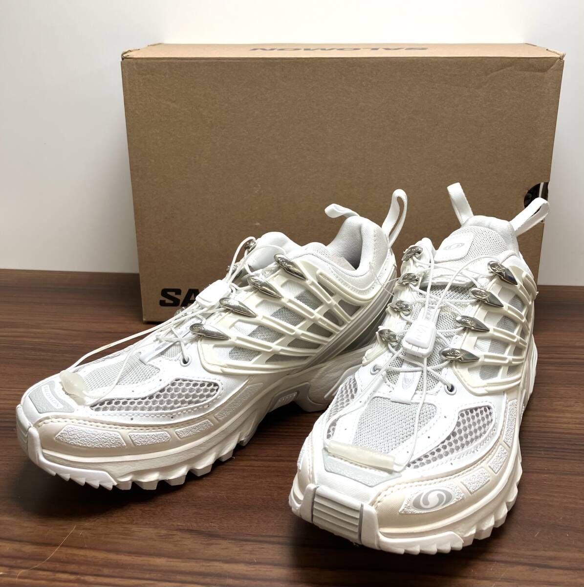 ☆SALOMON サロモン ACS PRO 471799 スニーカー24cm ホワイト 箱あり