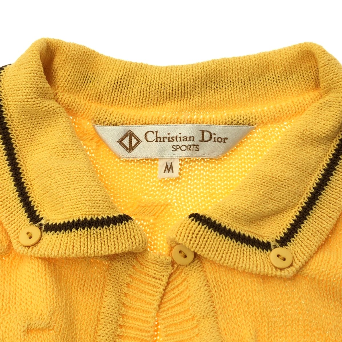 【Diorクリスチャンディオールスポーツ】ブルゾンM　黄色イエロー　差し色　ロゴ Diorクリスチャンディオールスポーツ】ブルゾンM 黄色イエロー 差し色