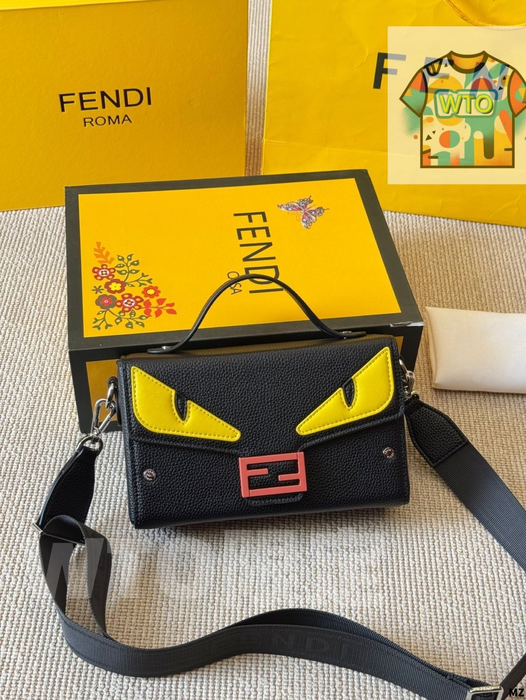 今日特価】Fendi Fendi Eyes Monster Square Bag - フェンディ