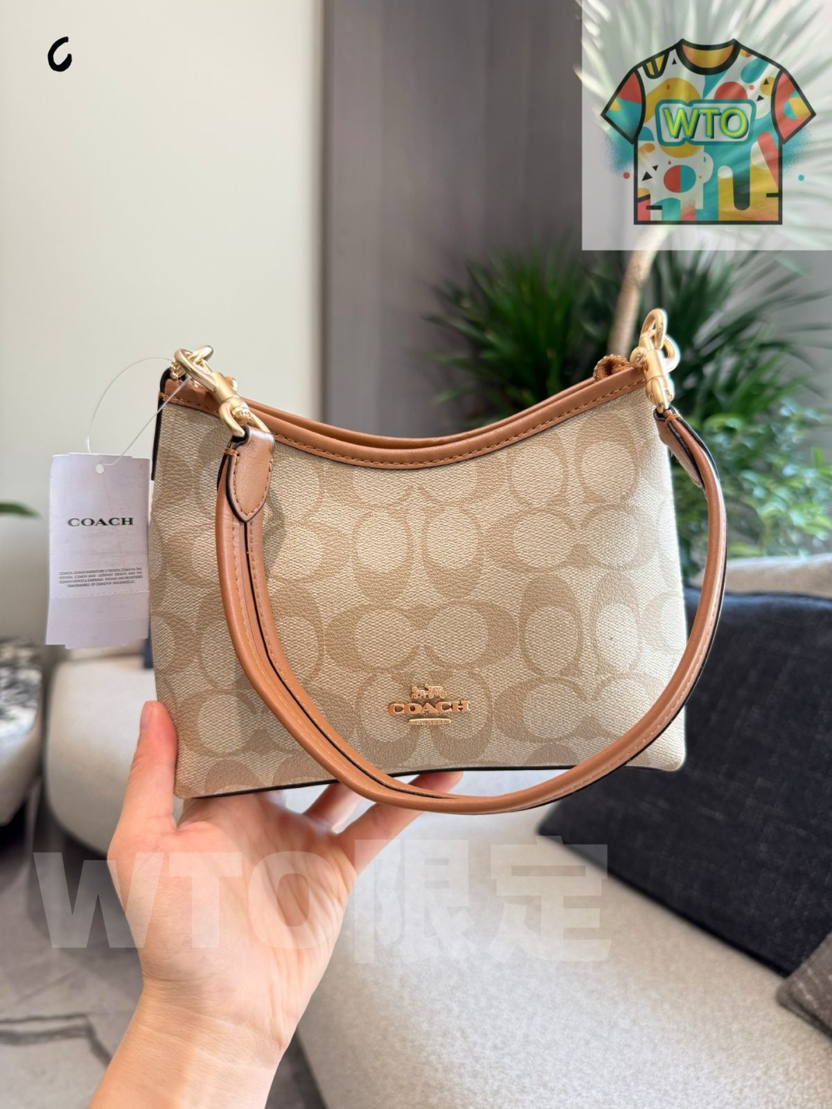 今日特価】Coach Mini Hobo Bag - コーチ ミニ ホーボーバッグ（ミルク