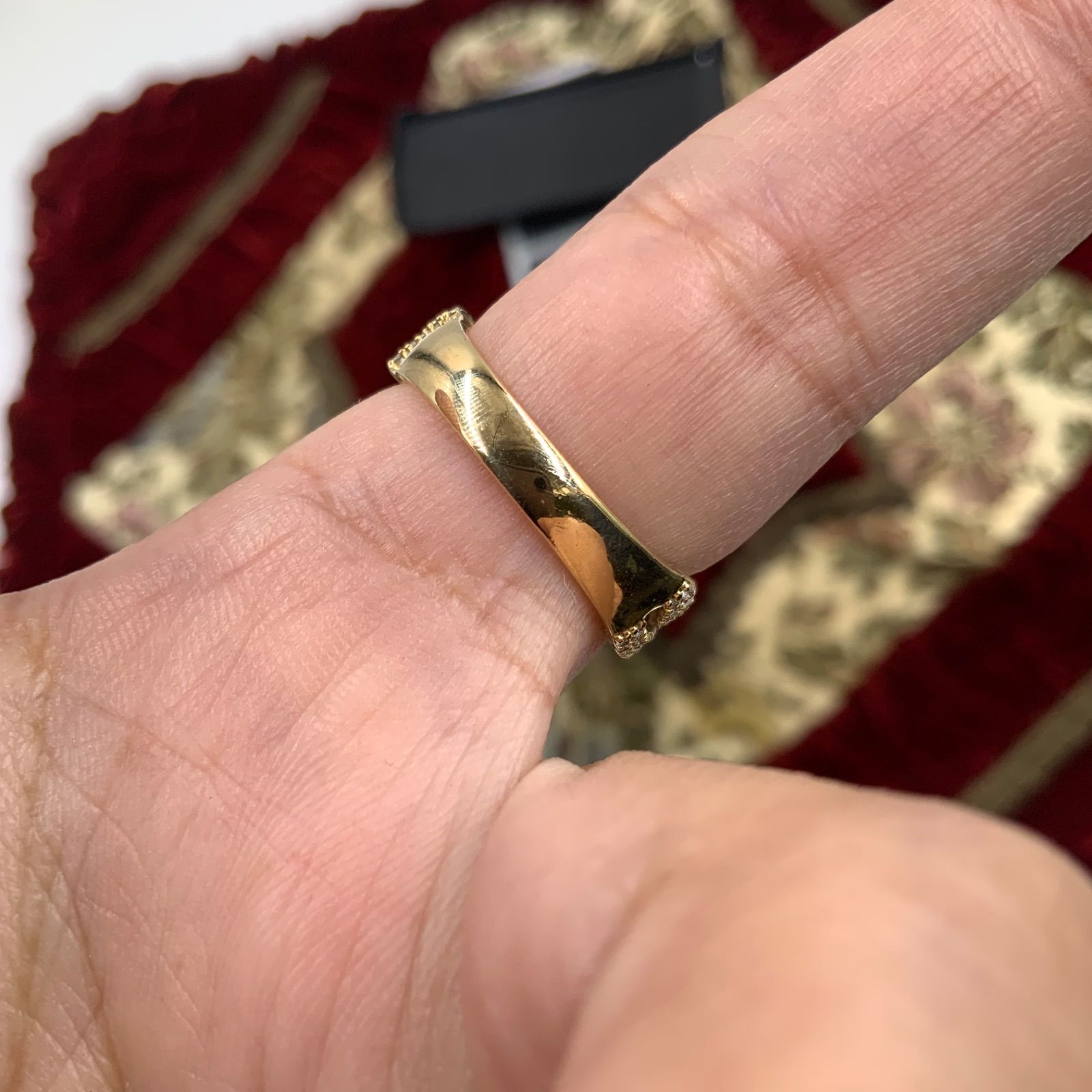 K18 ダイヤモンドリング 4.4g 0.72ct 約17号 エステール - メルカリ