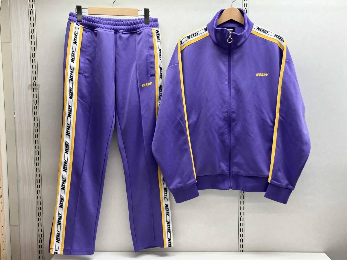 NERDY ノルディ ジャージ上下 Mサイズ パープル NERDY ノルディ