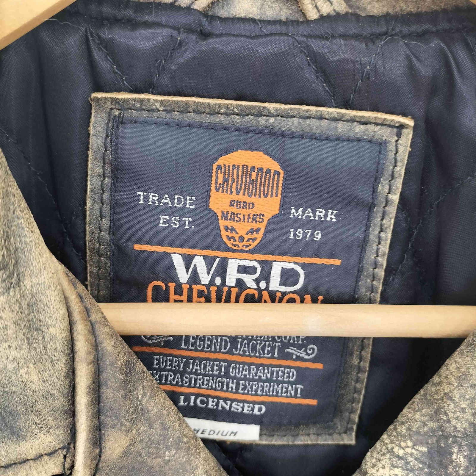 シェビニオン CHEVIGNON 00s W.R.D ヴィンテージ加工 カウレザー