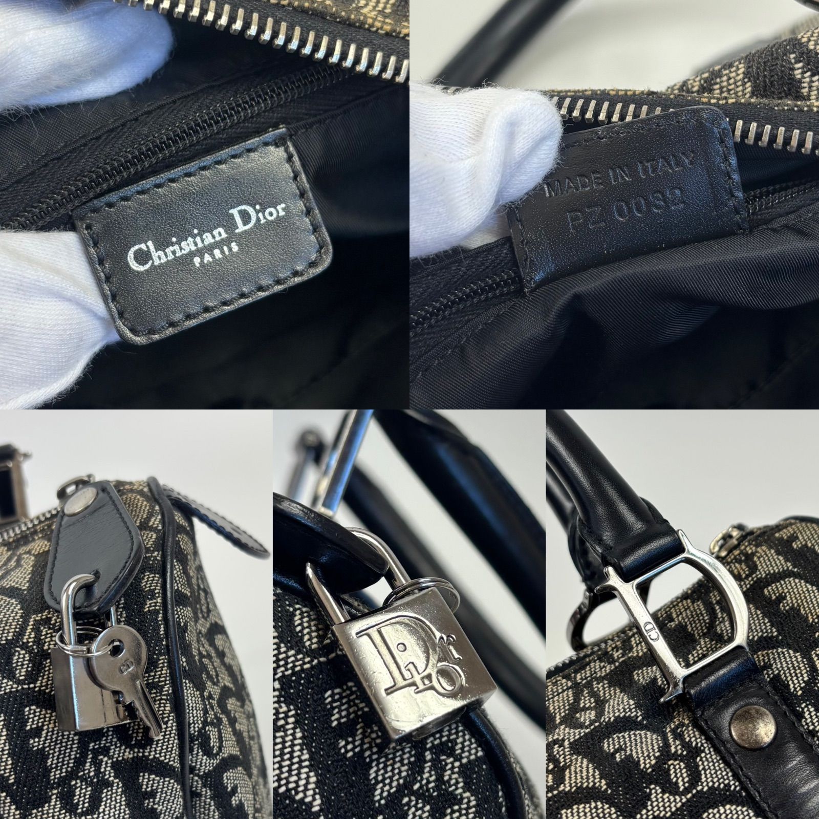 鍵付き Christian Dior クリスチャンディオール トロッター キャンバス