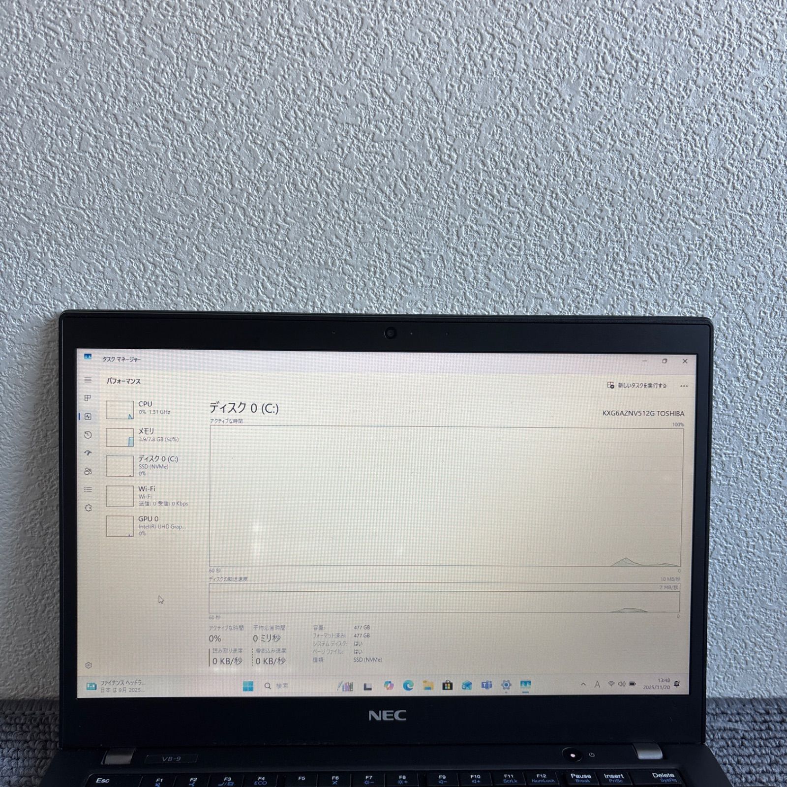 NEC versapro VB-9 i5-10210U メモリ8GB SSD NEC versapro VB-9 i5