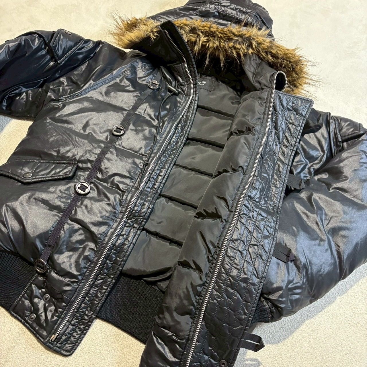 早い者勝ち】COMME CA ISM (コムサイズム) ファー付き ダウン 