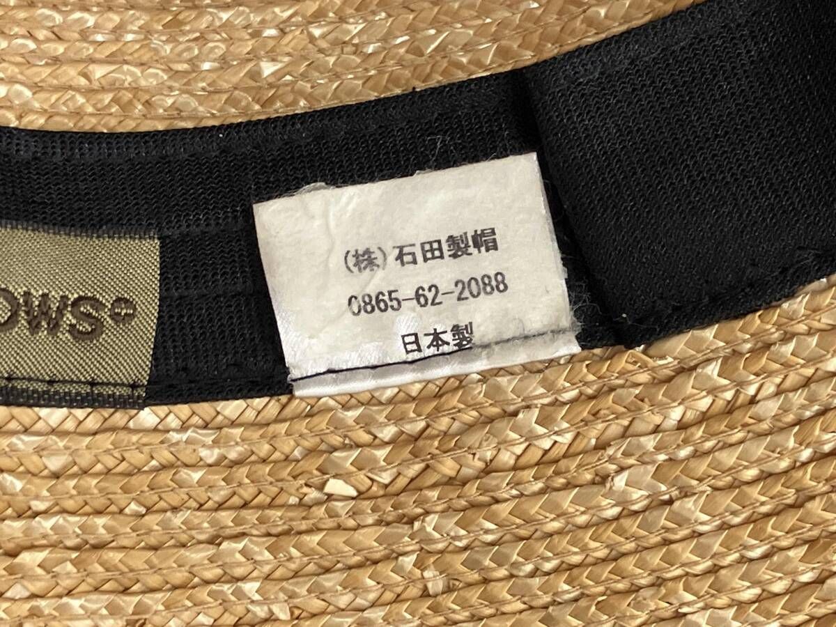 美品】DAY STROWS／麦わら帽子／ストローハット／石田製帽／日本製