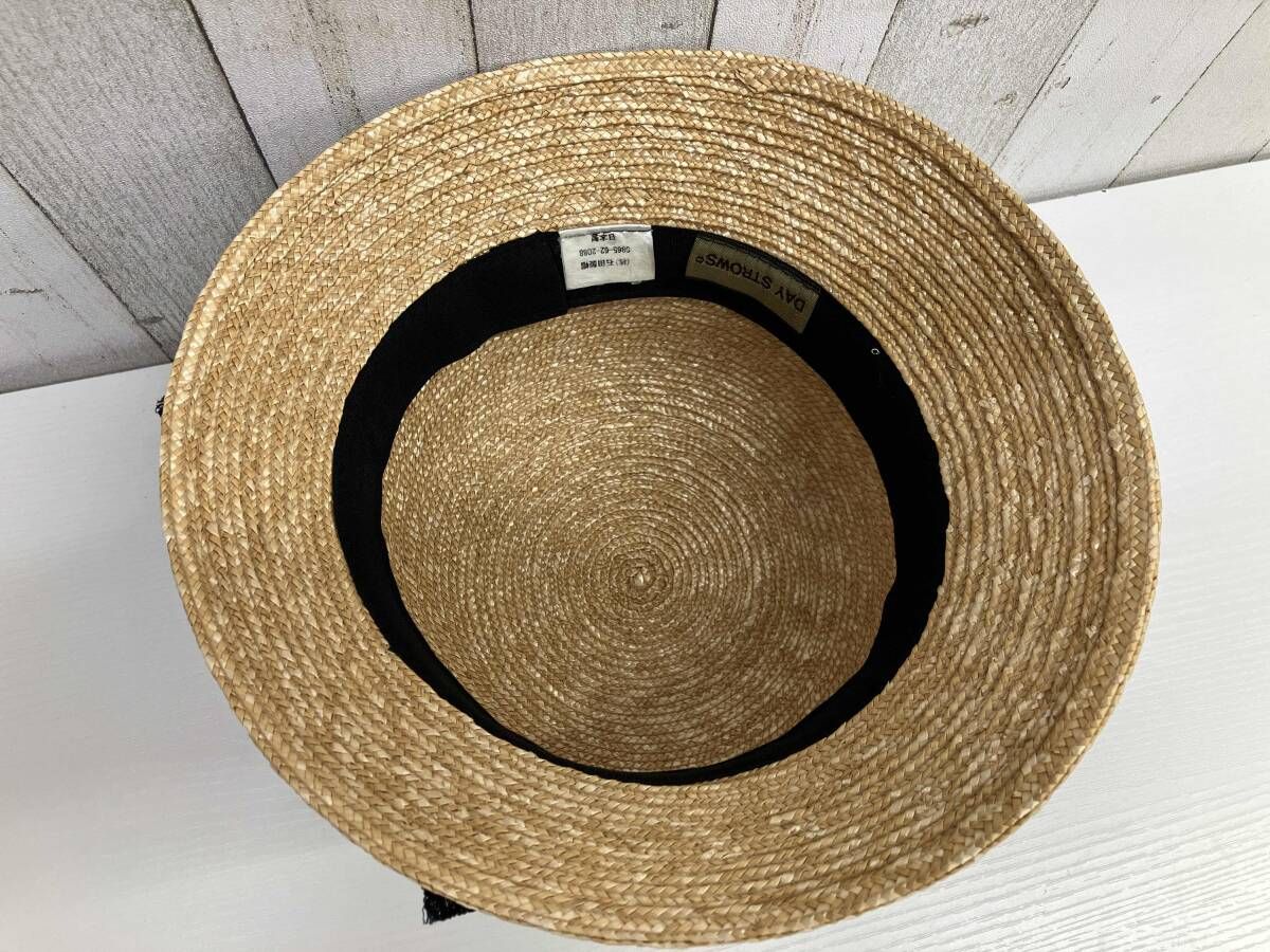 美品　DAY STROWS 石田制帽　ストローハット　最終価格 美品】DAY STROWS／麦わら帽子／ストローハット／石田製帽／日本製
