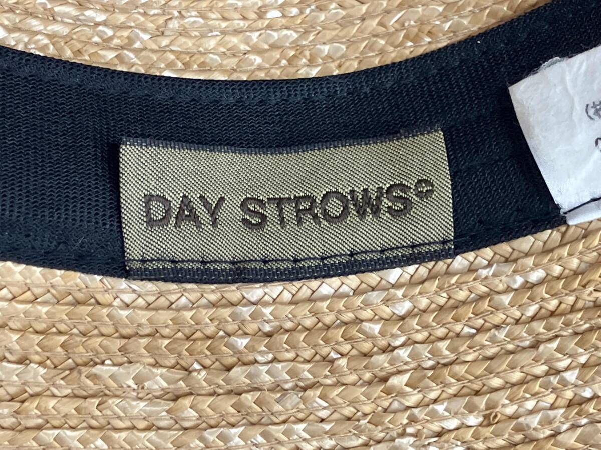 美品　DAY STROWS 石田制帽　ストローハット　最終価格 美品 DAY STROWS 石田制帽 ストローハット 最終価格 石田製帽 細麦