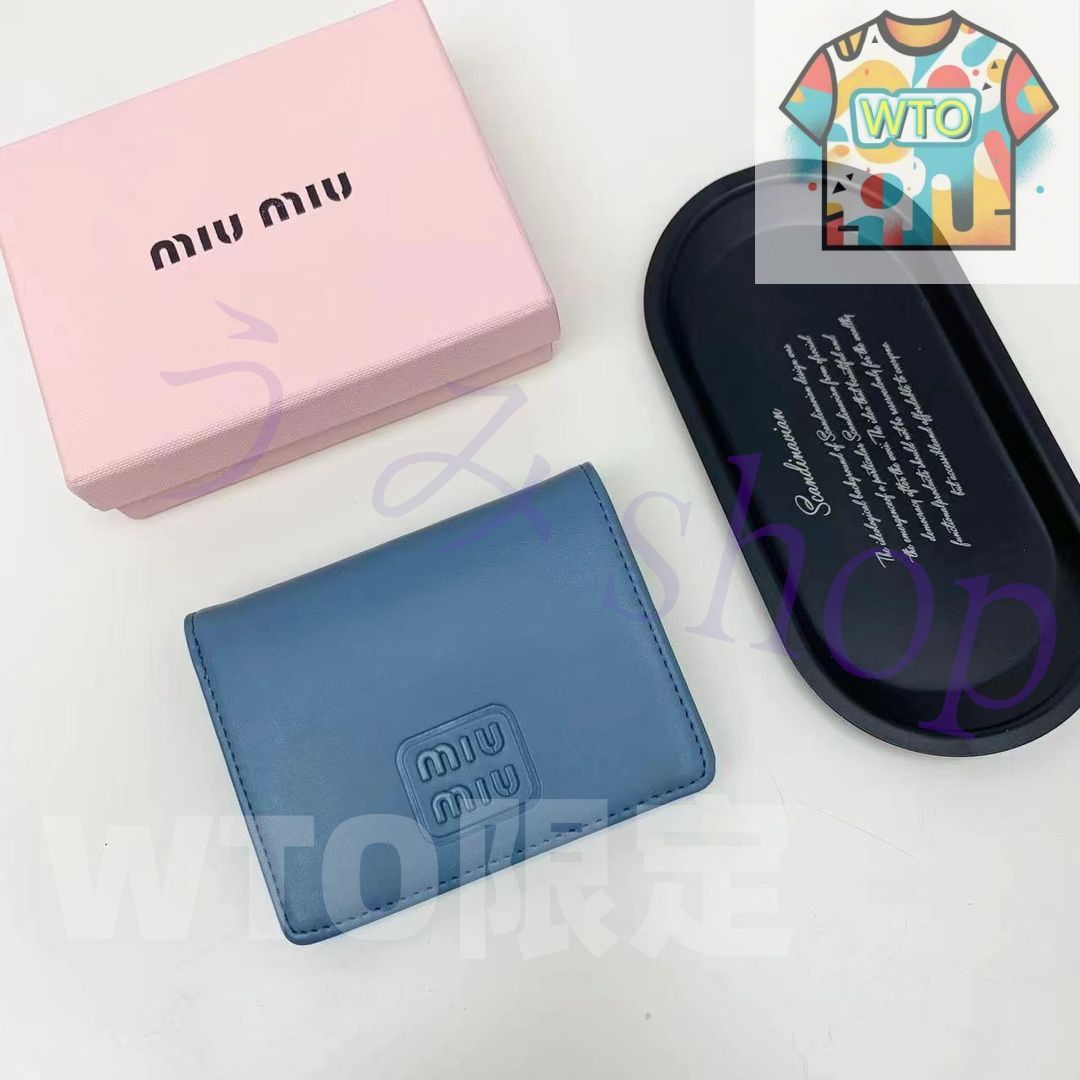 MIU MIU 二つ折り財布[本日特価|新品未使用品]-WT0輸入 - メルカリ