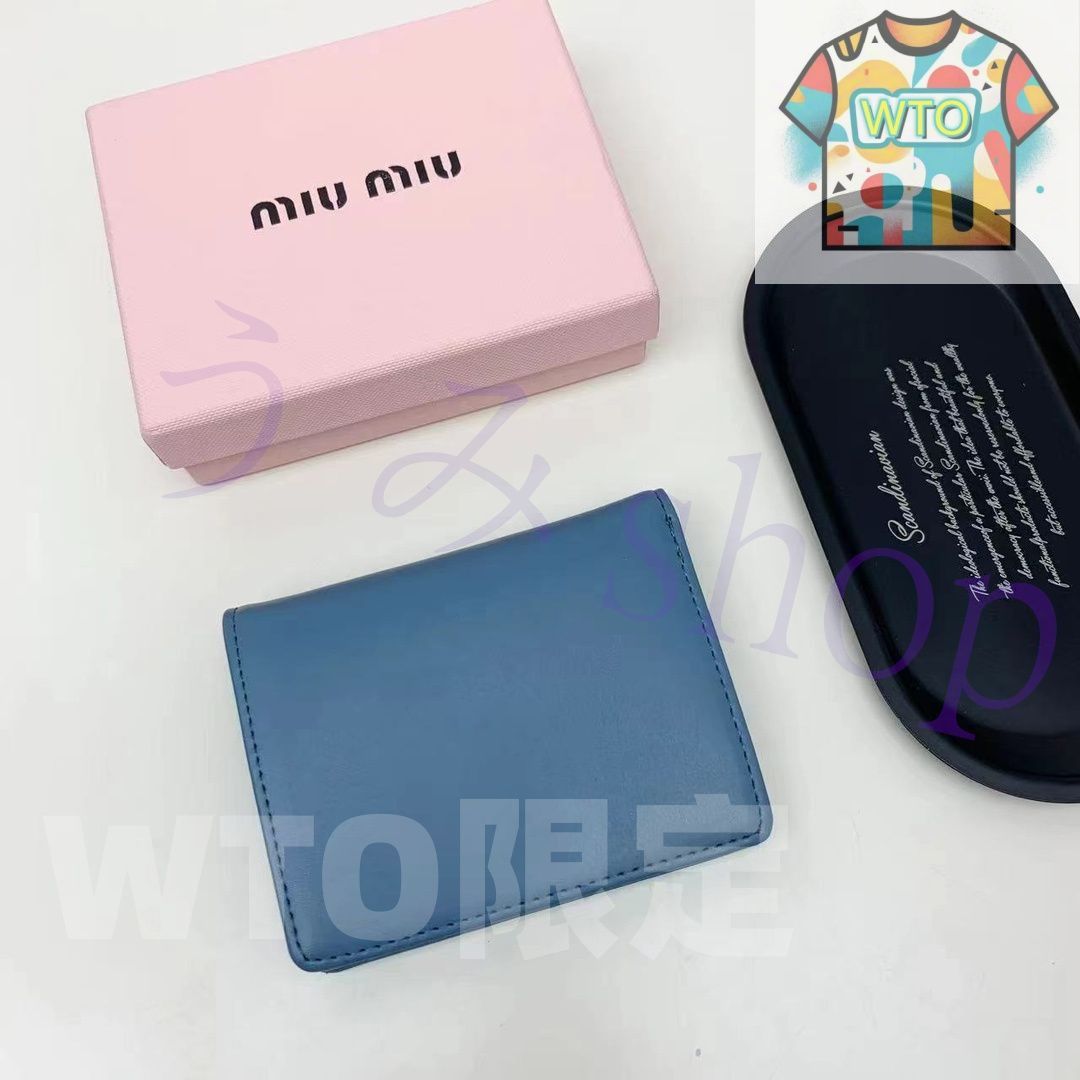 MIU MIU 二つ折り財布[本日特価|新品未使用品]-WT0輸入 - メルカリ