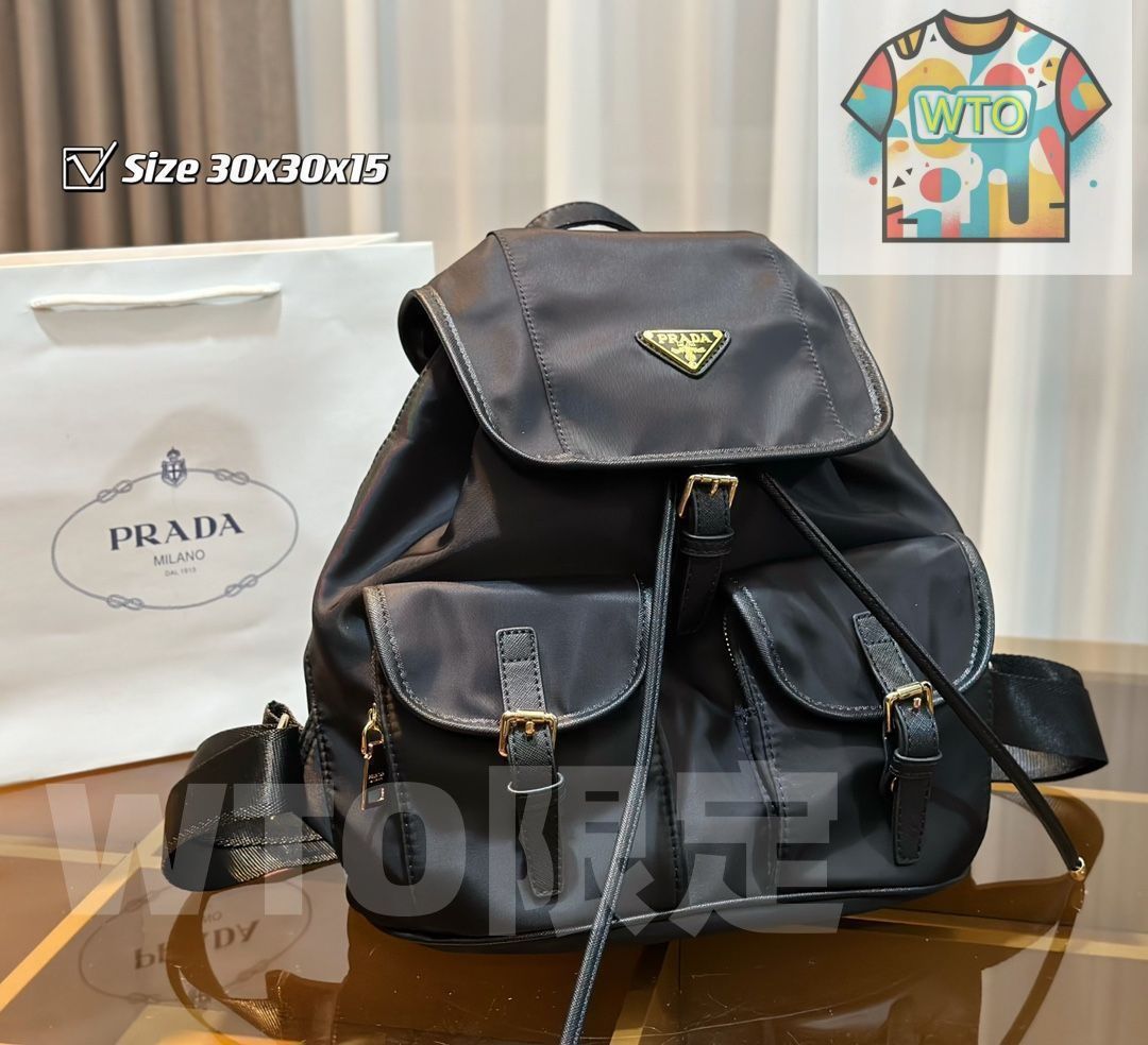超美品 プラダ PRADA バックパック リュック ショルダーバッグ 財布 3