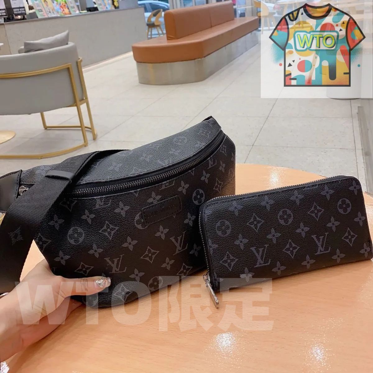 未使用に近い LOUIS VUITTON ルイヴィトン メンズ ウエストポーチ