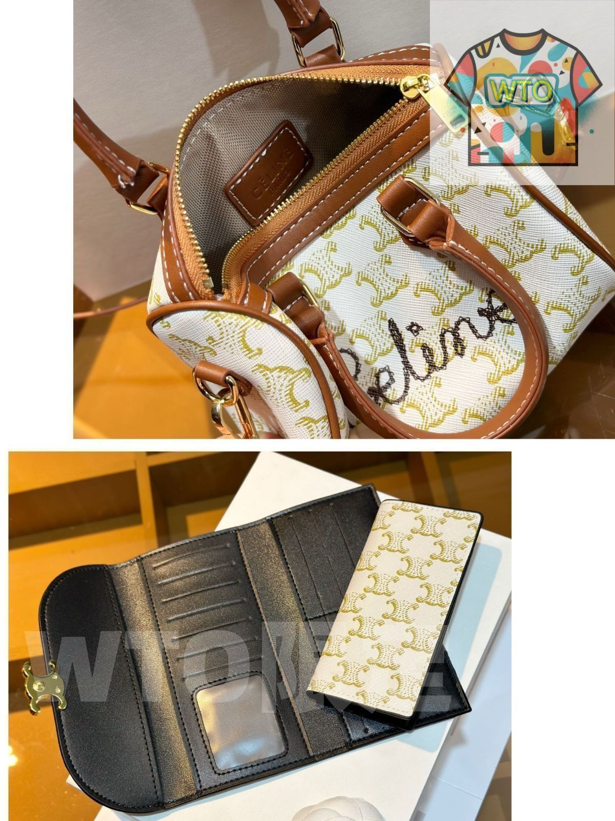 極美品CELINE セリーヌ ショルダーバッグ ハンドバッグ 財布 3点セット