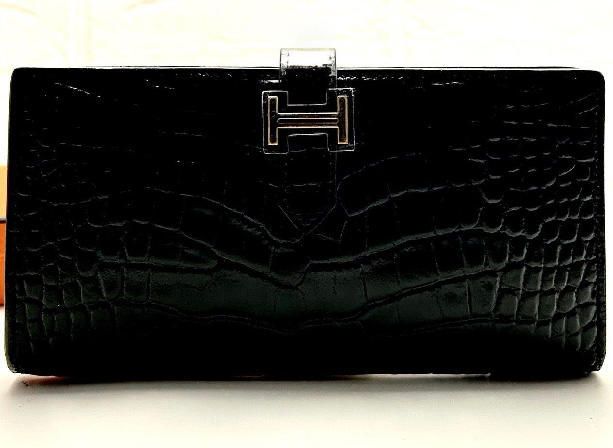 お値下げ不可‼️HERMES エルメス ベアンスフレ クロコダイル ブラック