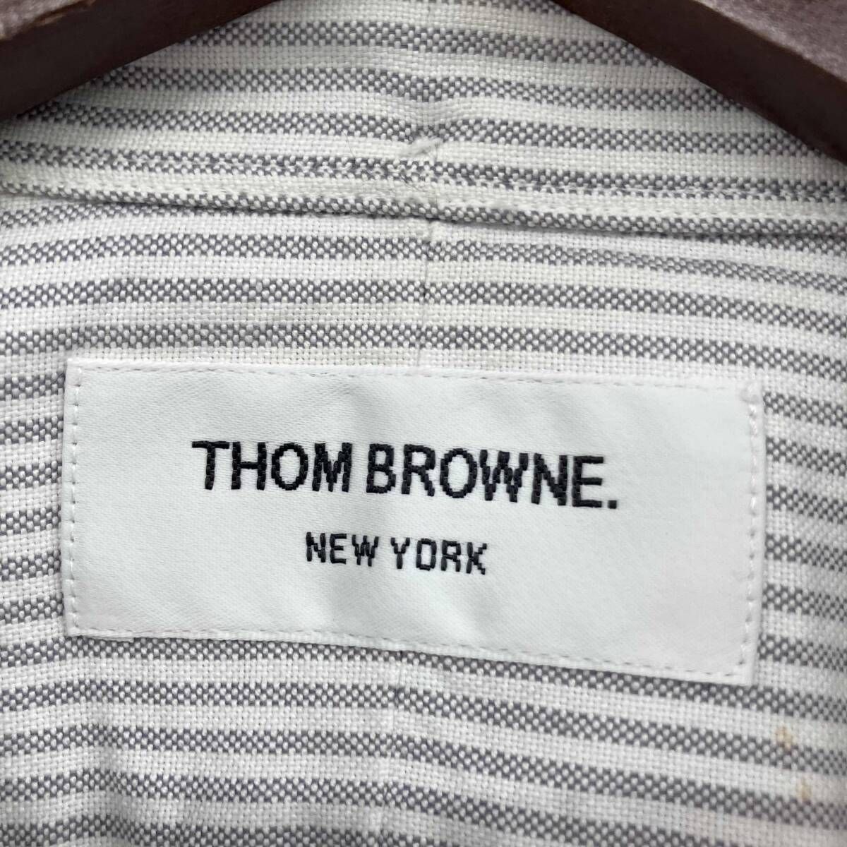 THOM BROWNE ストライプ 長袖シャツ 1 THOM BROWNE トムブラウン トリコロール ストライプ シャツ サイズ1