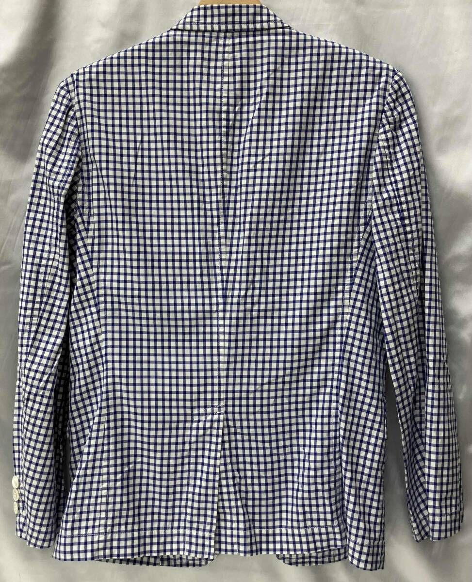 美品✨コムデギャルソン　テーラードジャケット　チェック　ブルー　L COMME des GARCONS COMME des GARCONS(コムデギャルソン