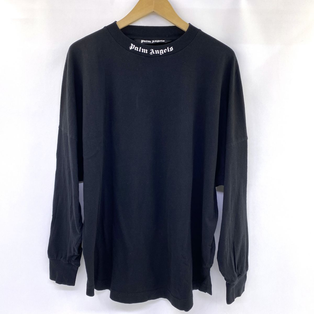 Palm Angels パームエンジェルス ネックロゴプリント ロングスリーブ T